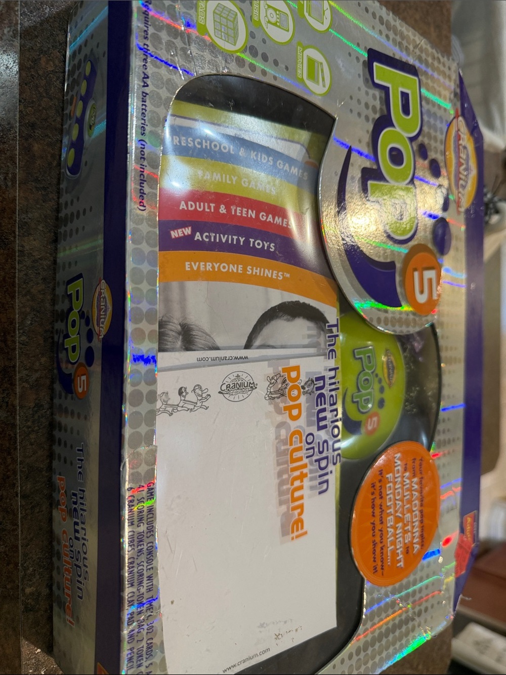 5/$25.00 Cranium Pop 5 Game teen kid family night games